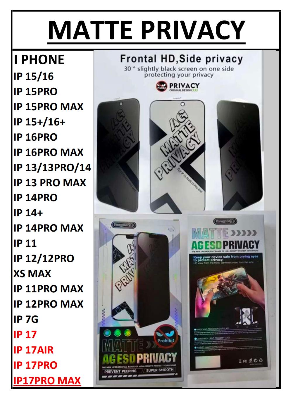 MATT PRIVACY